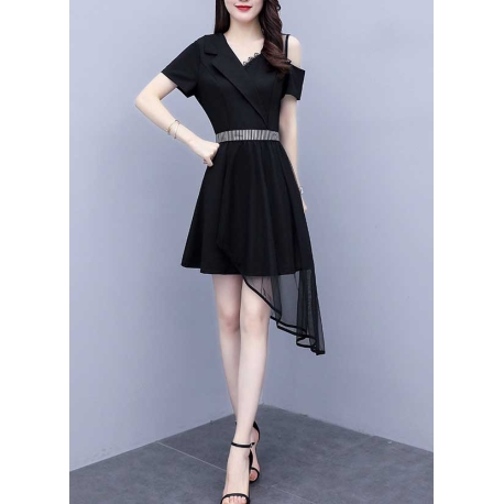 dress wanita korea D7390