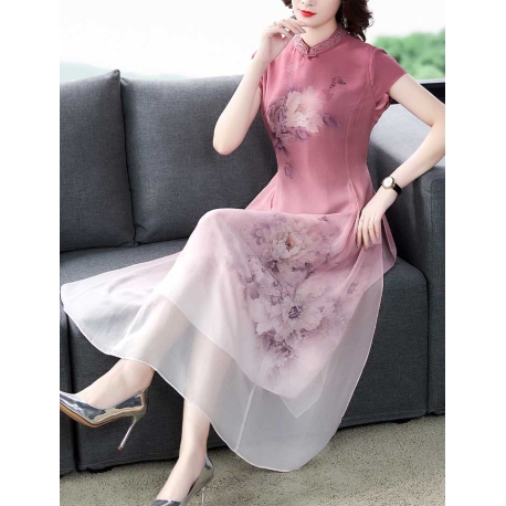 dress cheongsam import D7396