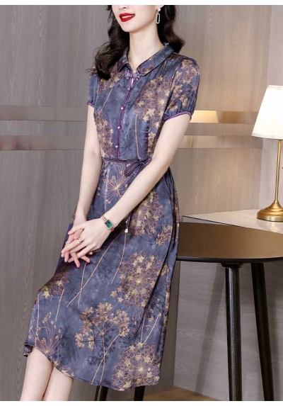 dress wanita korea D7407