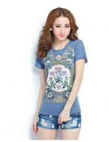 kaos wanita import T1939