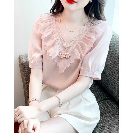 blouse wanita korea T7505