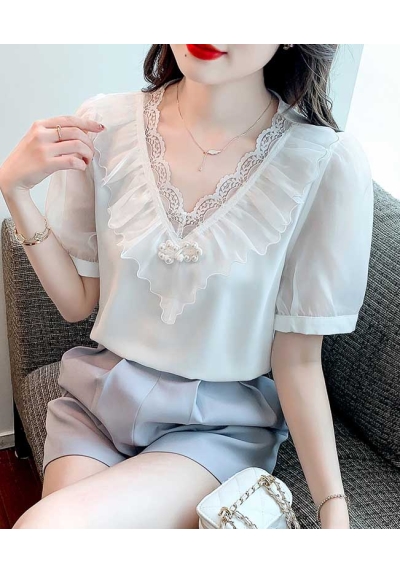 blouse wanita korea T7506