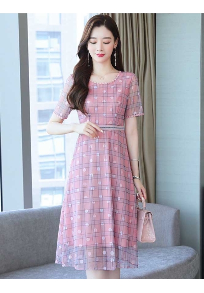 dress wanita korea D7414