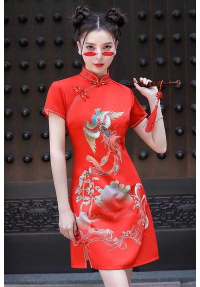 dress cheongsam import D7420