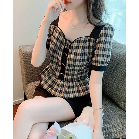 blouse wanita korea T7522