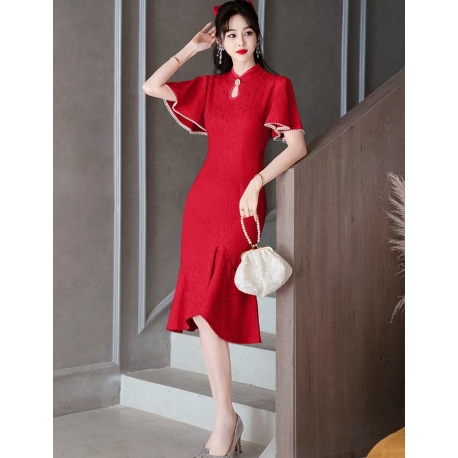 dress cheongsam import D7416