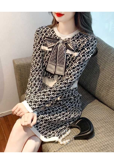 dress wanita korea D7425