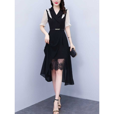 dress wanita korea D7247