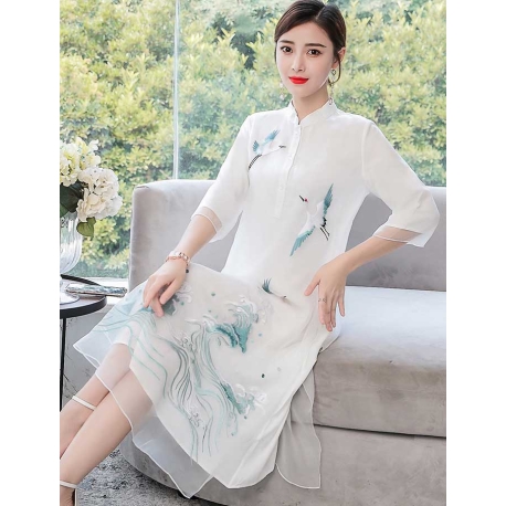 dress wanita korea D7247