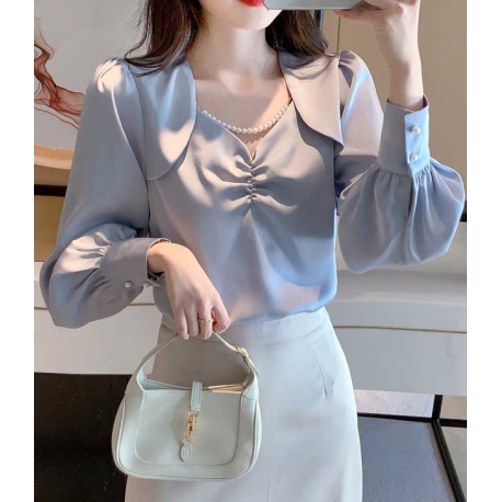 blouse wanita korea T7536