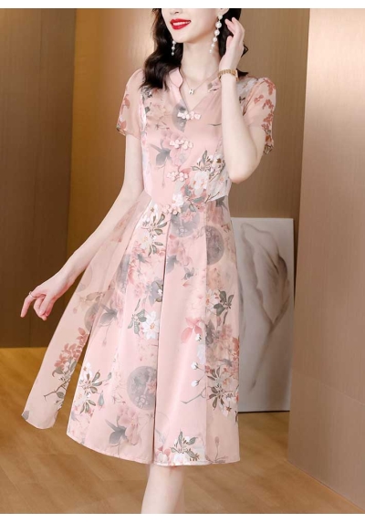 dress wanita korea D7445