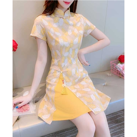 dress cheongsam import D7451