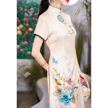 dress cheongsam import D7452