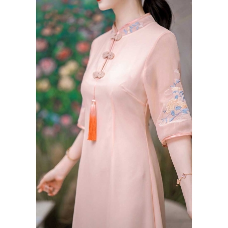 dress cheongsam import D7453