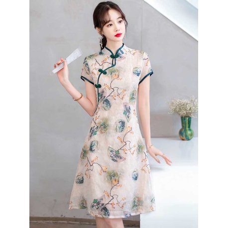 dress cheongsam import D7455