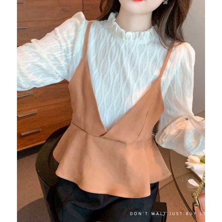 blouse wanita korea T7551