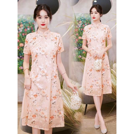 dress cheongsam import D7456