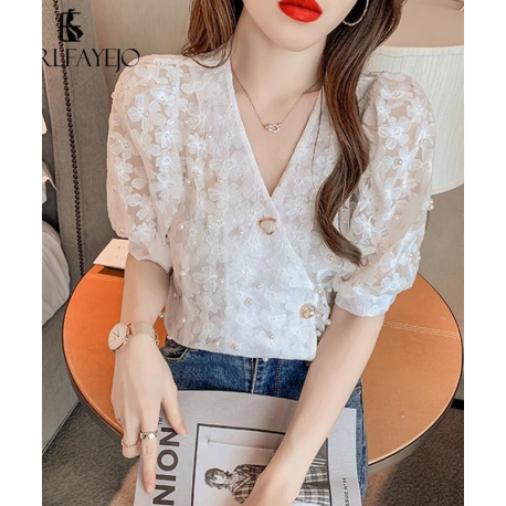 blouse wanita korea T7563