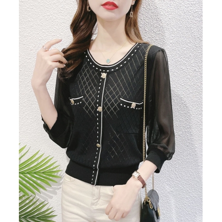 blouse wanita korea T7563