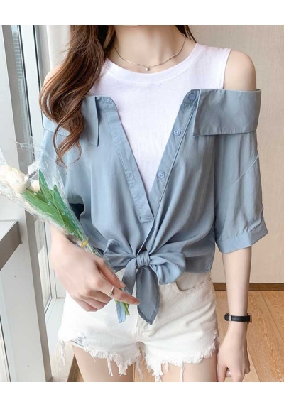 blouse wanita korea T7220