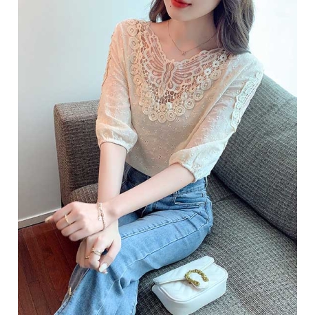 blouse wanita korea T7617