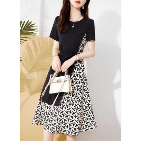 dress wanita korea D7346