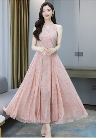 long dress wanita korea D7465