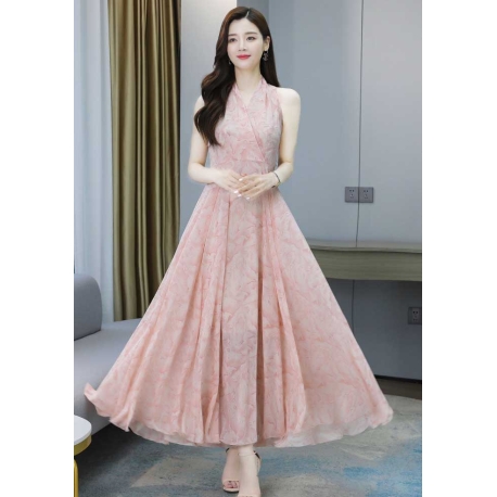 long dress wanita korea D7465