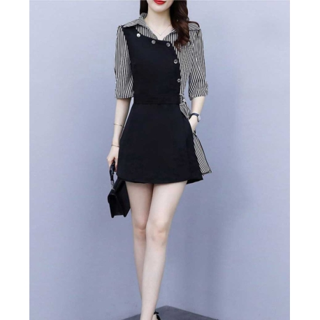 dress wanita korea D7525