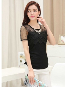 blouse wanita korea T2018