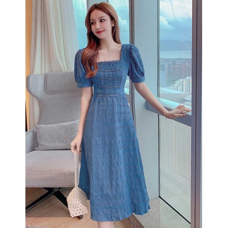 dress wanita korea D7552