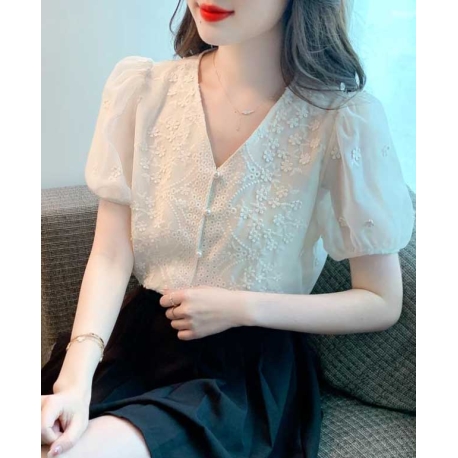 blouse wanita korea T7608