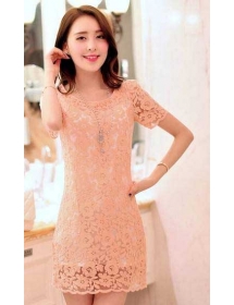 dress brukat korea D1886