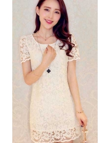 dress brukat korea D1888