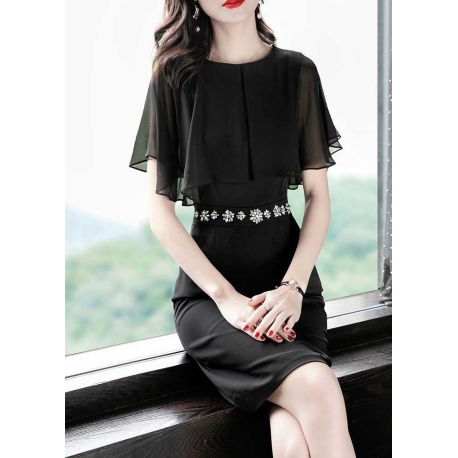 dress wanita korea D7569