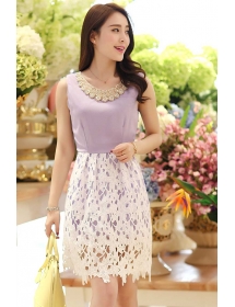 dress wanita korea D1905