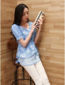 blouse wanita korea T2044