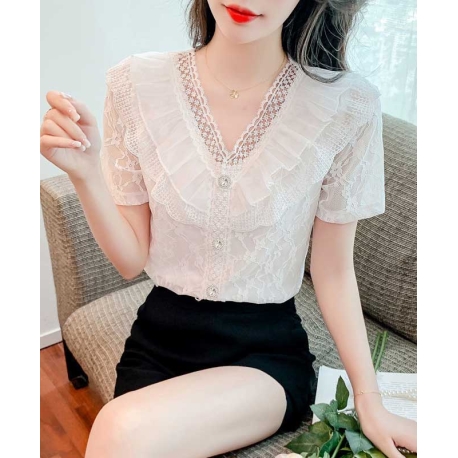 blouse wanita korea T7683