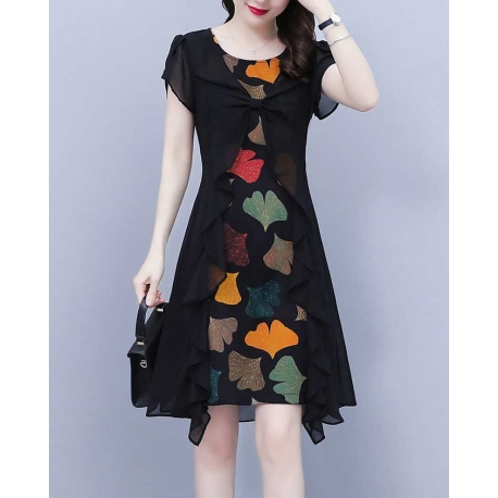 dress wanita korea D7501