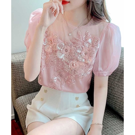 blouse wanita korea T7703