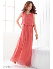 long dress chiffon D1927