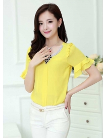 blouse chiffon import T2056