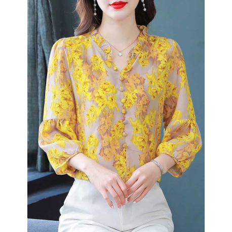 blouse wanita korea T7723