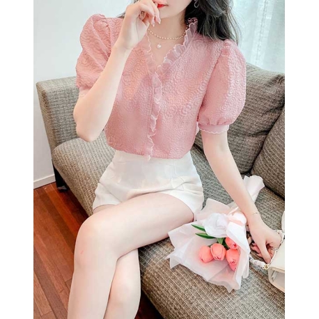 blouse wanita korea T7739