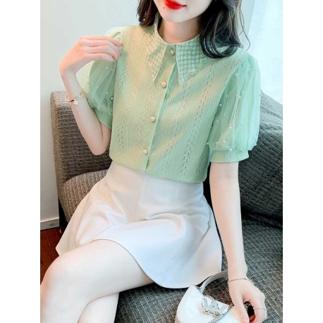 blouse wanita korea T7754