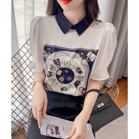 blouse wanita korea T7765