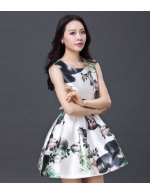 dress wanita korea D1973