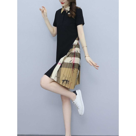 dress wanita korea D7686