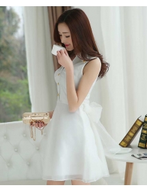 dress wanita tanpa lengan D1849