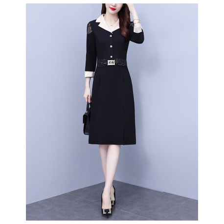 dress wanita korea D7738